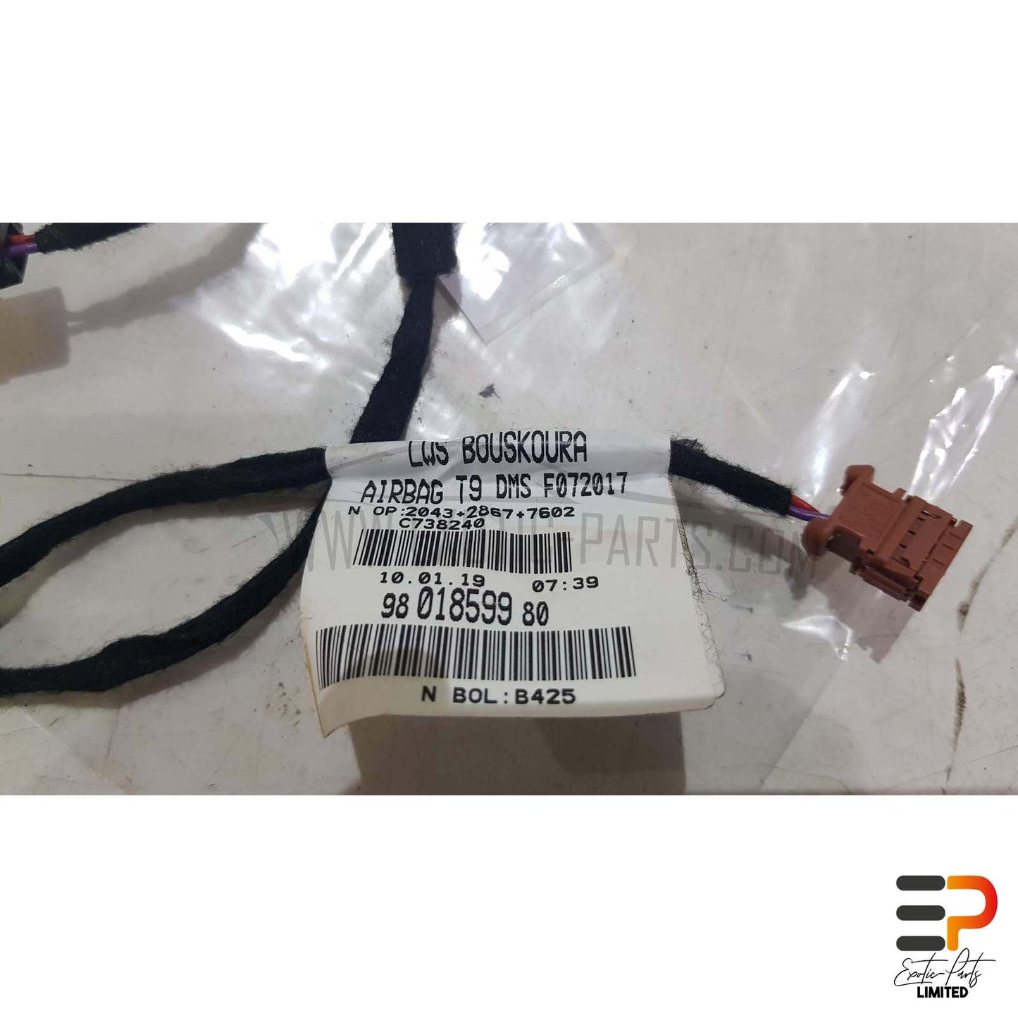 Peugeot 308 SW II T9 Break 1.5 HDI Airbag Cable Harness 9801859980 picture 2