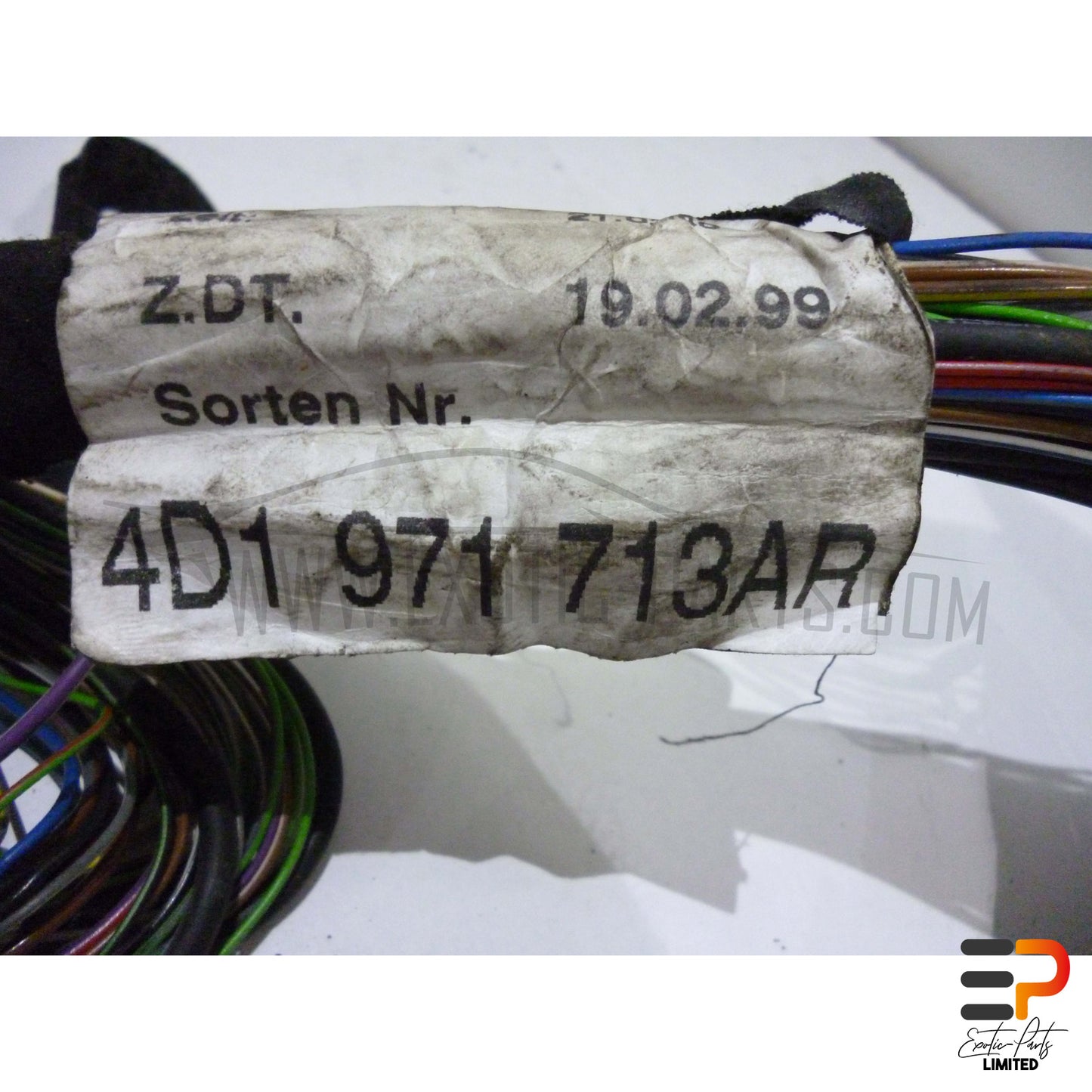 Audi S8 4.2 Quattro Engine Cable Harness 4D1971713AR picture 2
