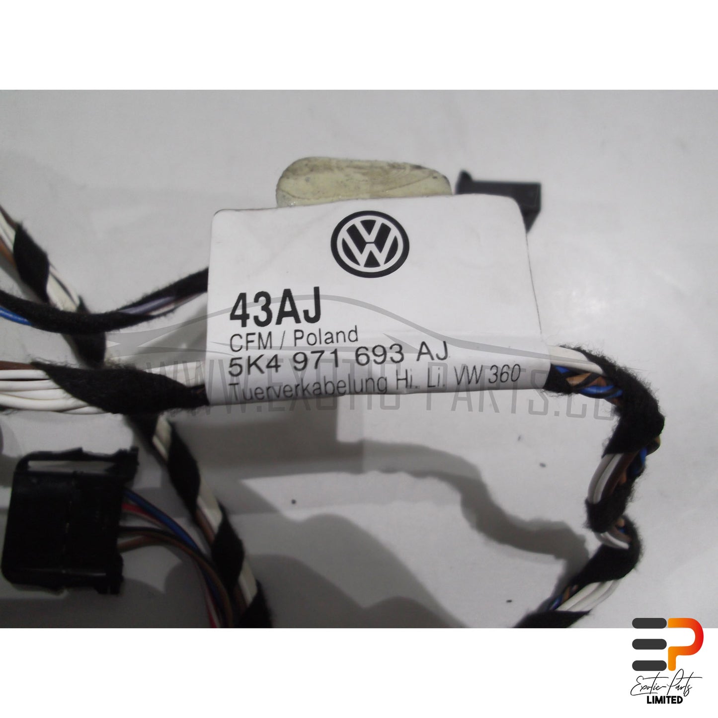 VW Golf VI Mk6 GTI 2.0 TSI Wiring Harness Door 5k4971693AJ Rear Left picture 2