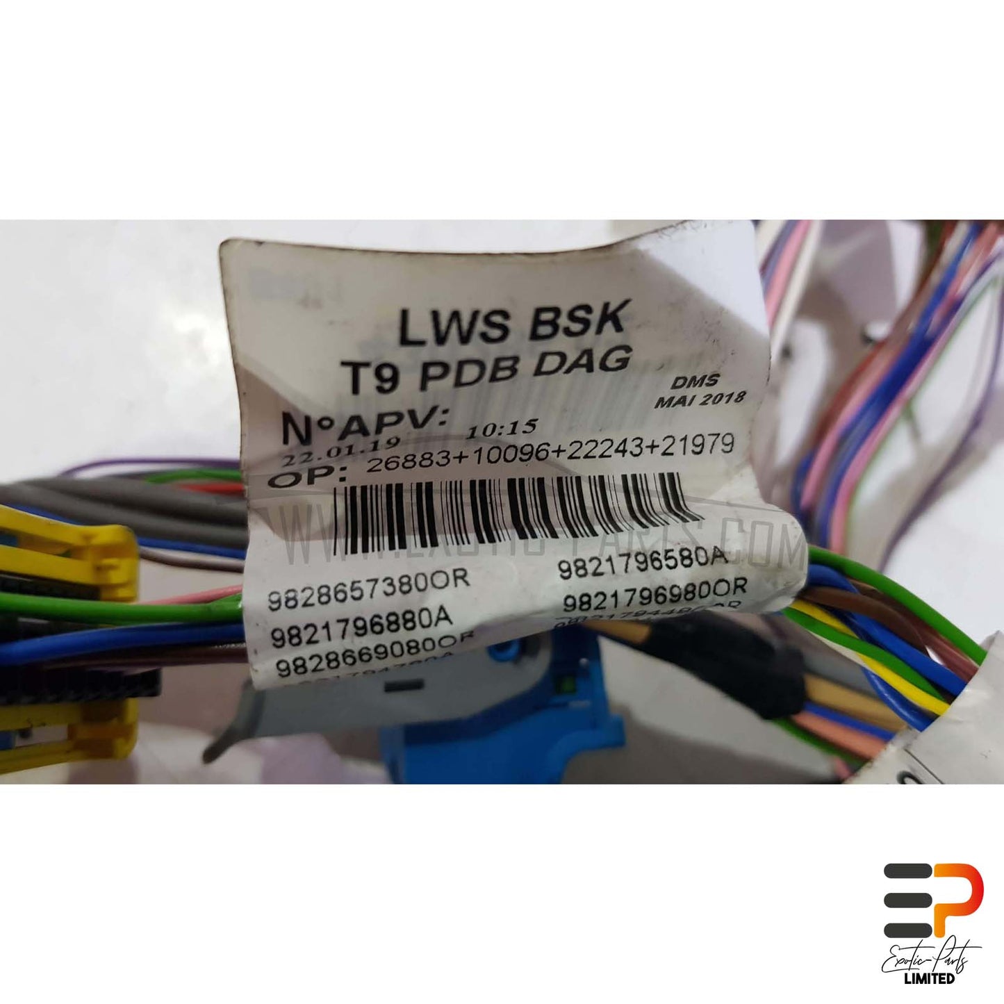 Peugeot 308 SW II T9 Break 1.5 HDI Cockpit Cable Harness 1637202080 picture 2