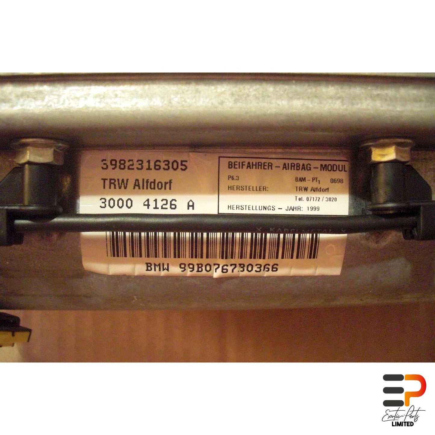 BMW E39 M5 S62 Limo Passenger Airbag System 72.12-8231630 picture 3