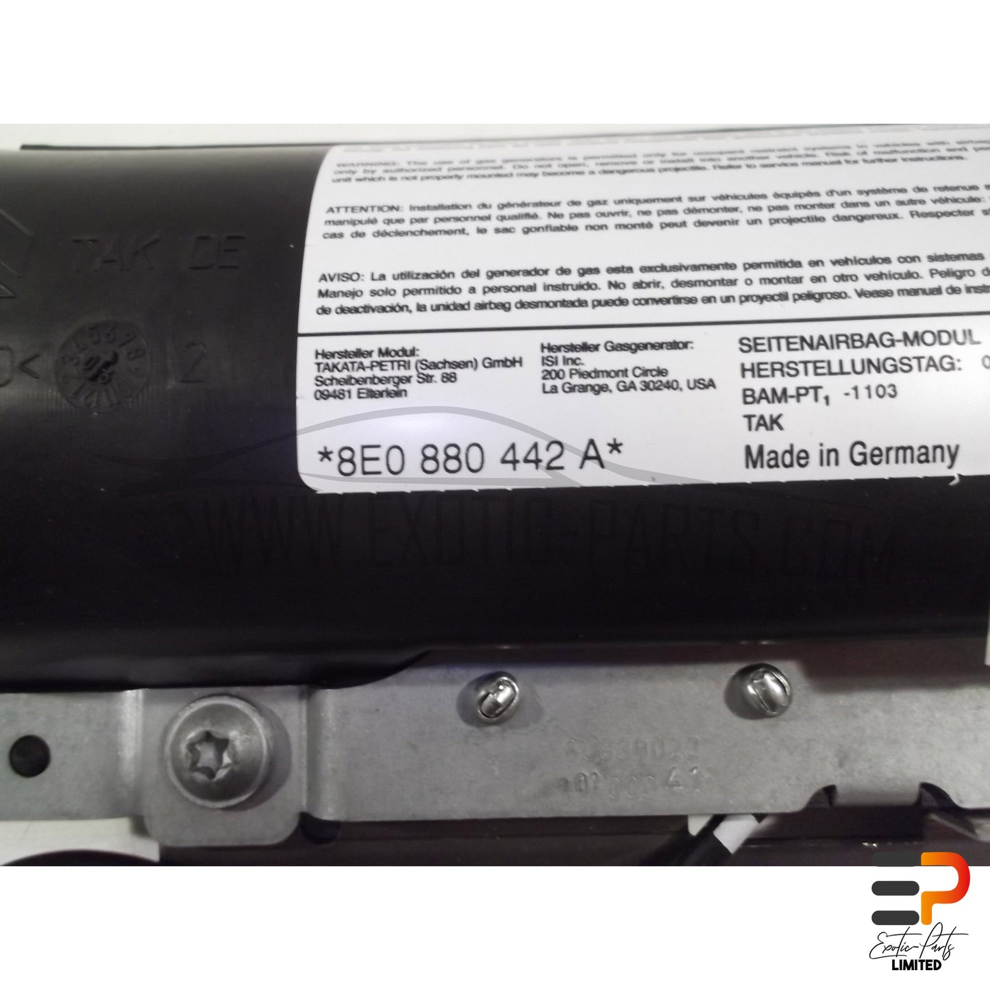 Audi RS4 Avant Seat Airbag System 8E0880442A Right picture 3