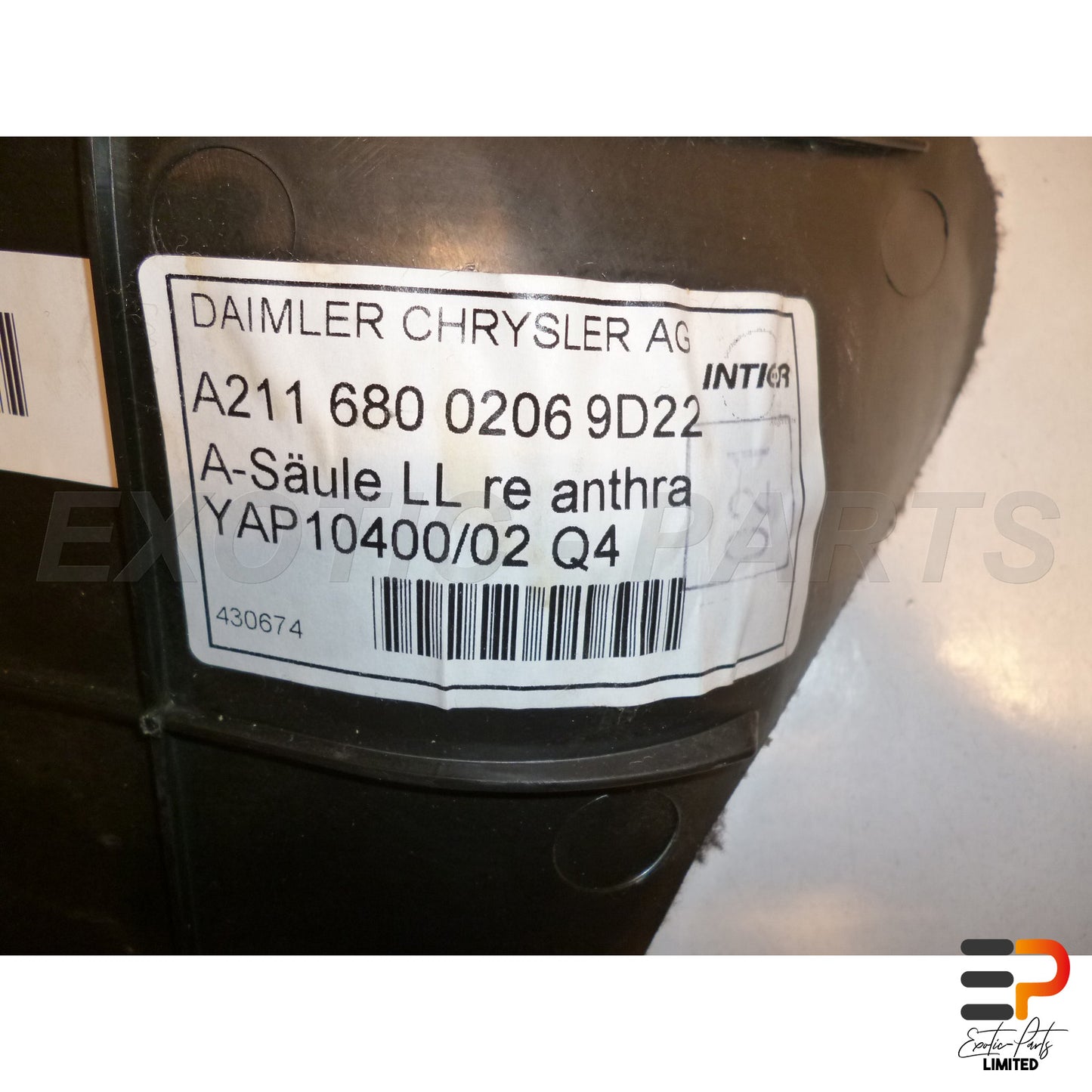 Mercedes Benz E320 T CDI Avantgarde W211 Trim A-Pillar Legroom A2116800206 picture 3