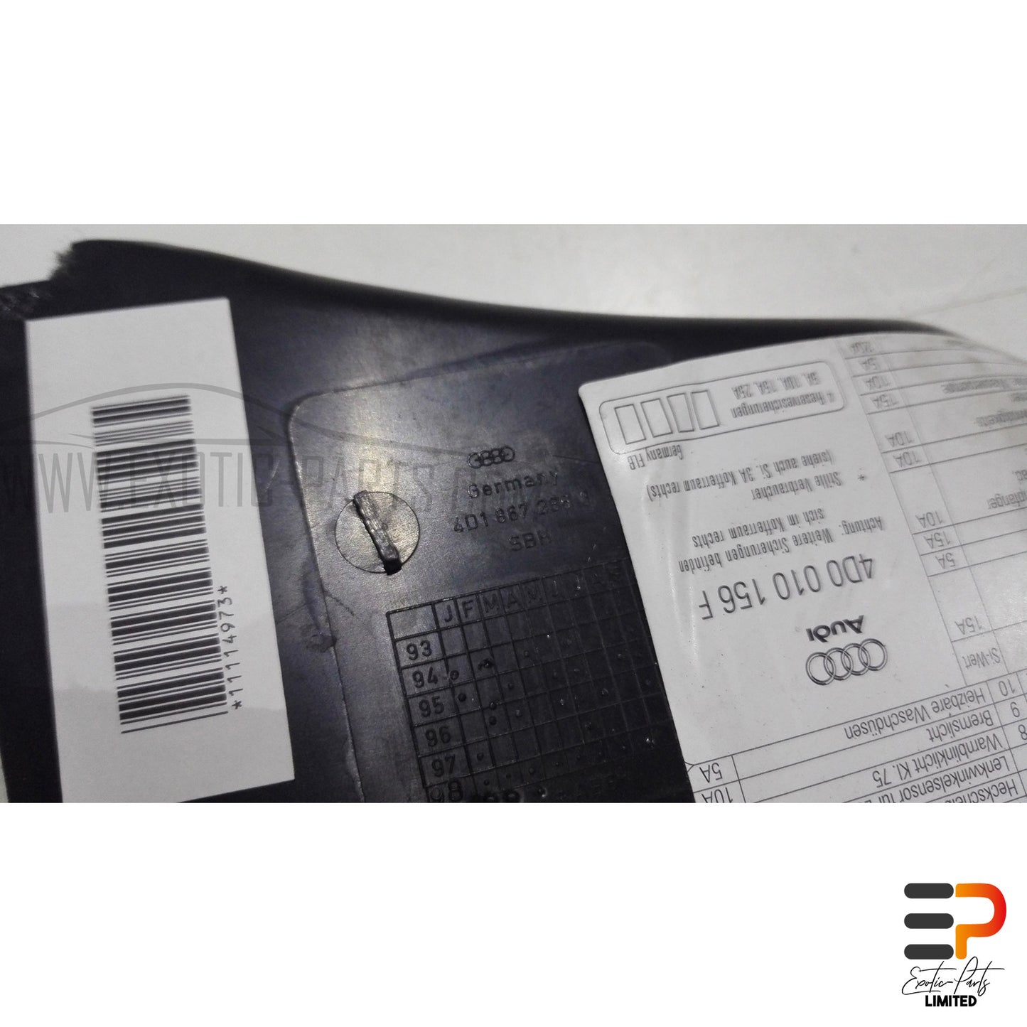Audi S8 4.2 Quattro Trim A-Pillar Legroom 4D1867266G 36A picture 4
