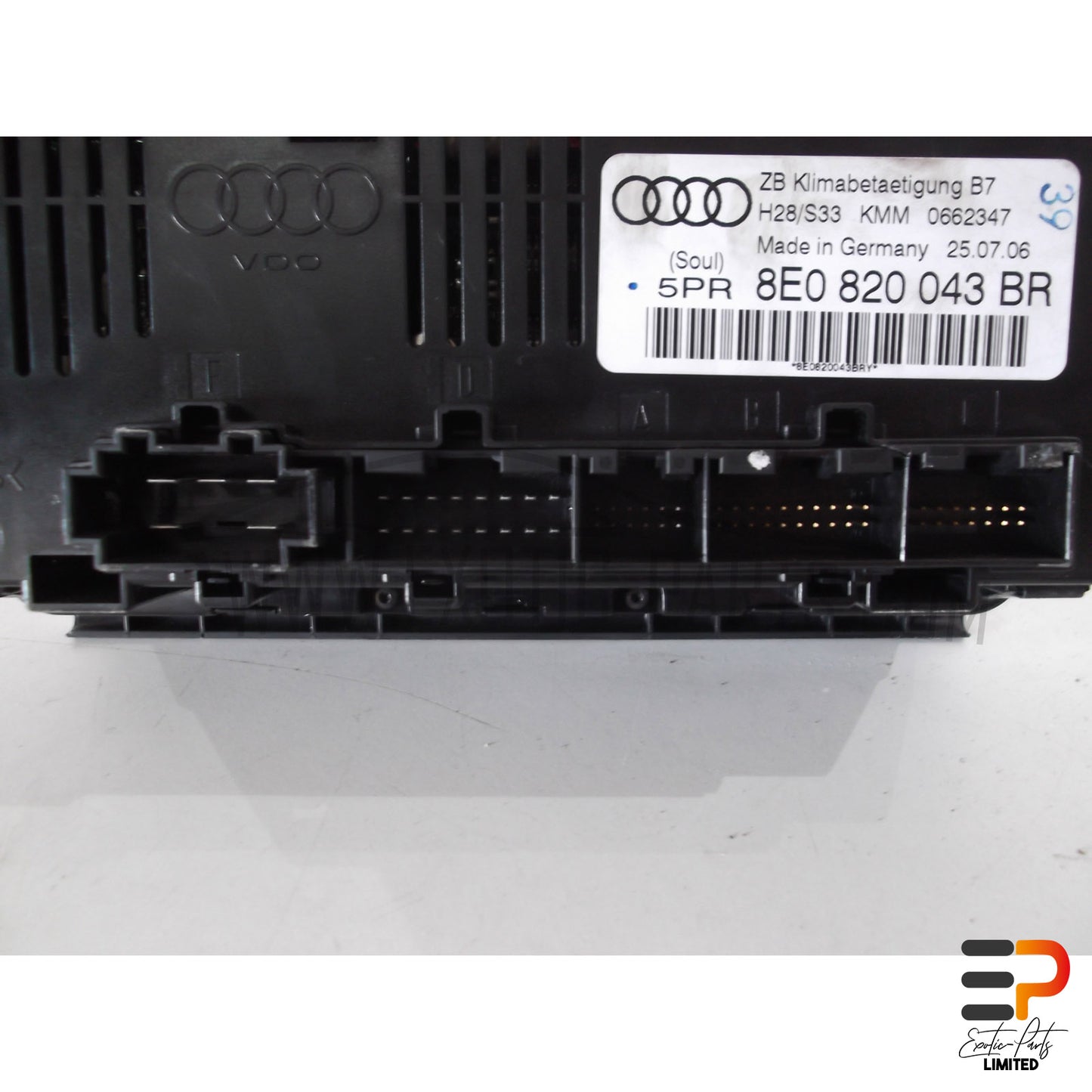 Audi RS4 Avant Heater Aircon Control 8E0820043BR 5PR picture 4