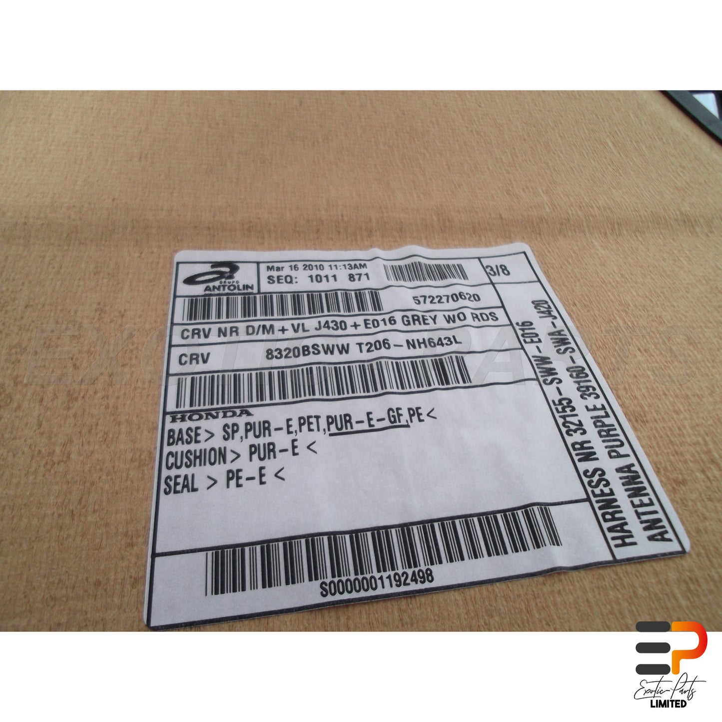 Honda CR-V 2.2 i-DTEC Headliner 83200-sww-e11 picture 3