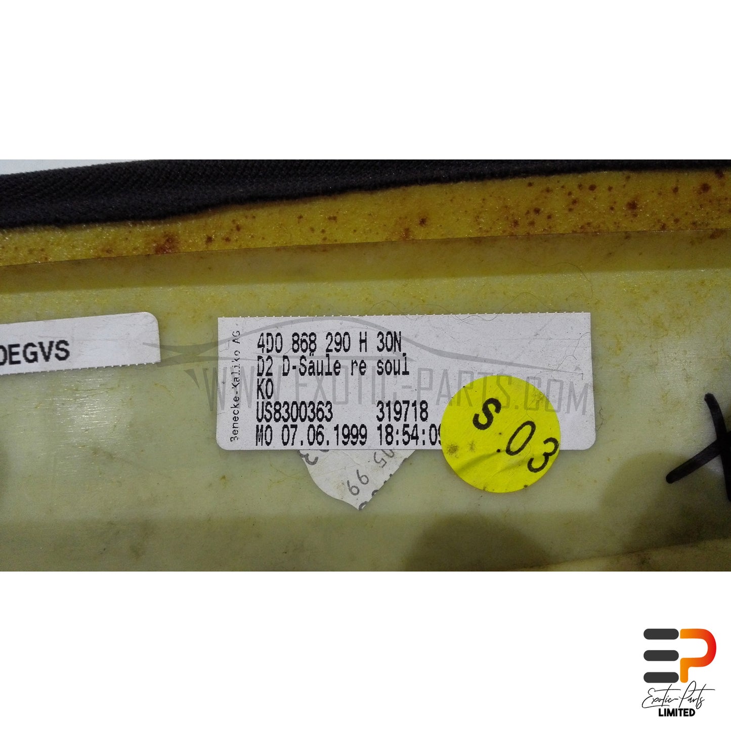Audi S8 4.2 Quattro Trim D-Pillar 4D0868290H 30N Right picture 5