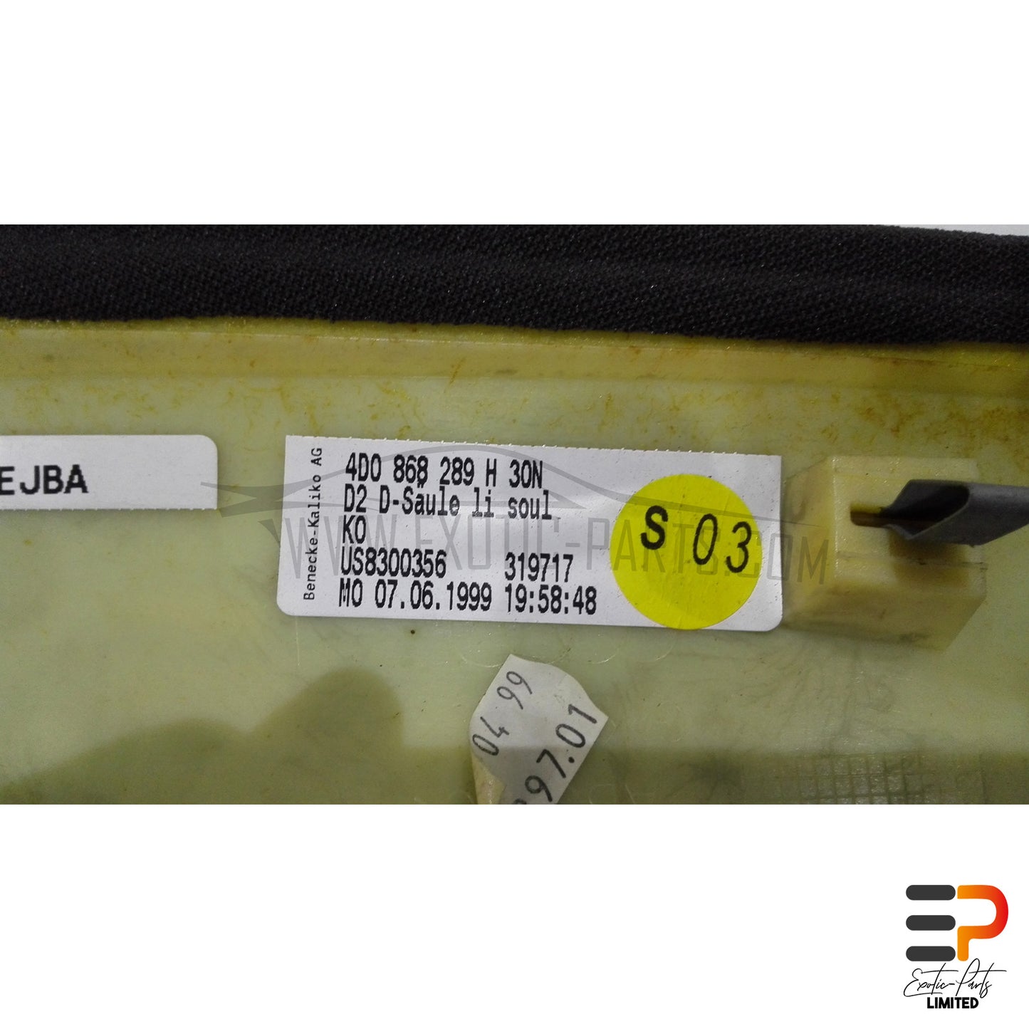 Audi S8 4.2 Quattro Trim D-Pillar 4D0868289H 30N Left picture 5