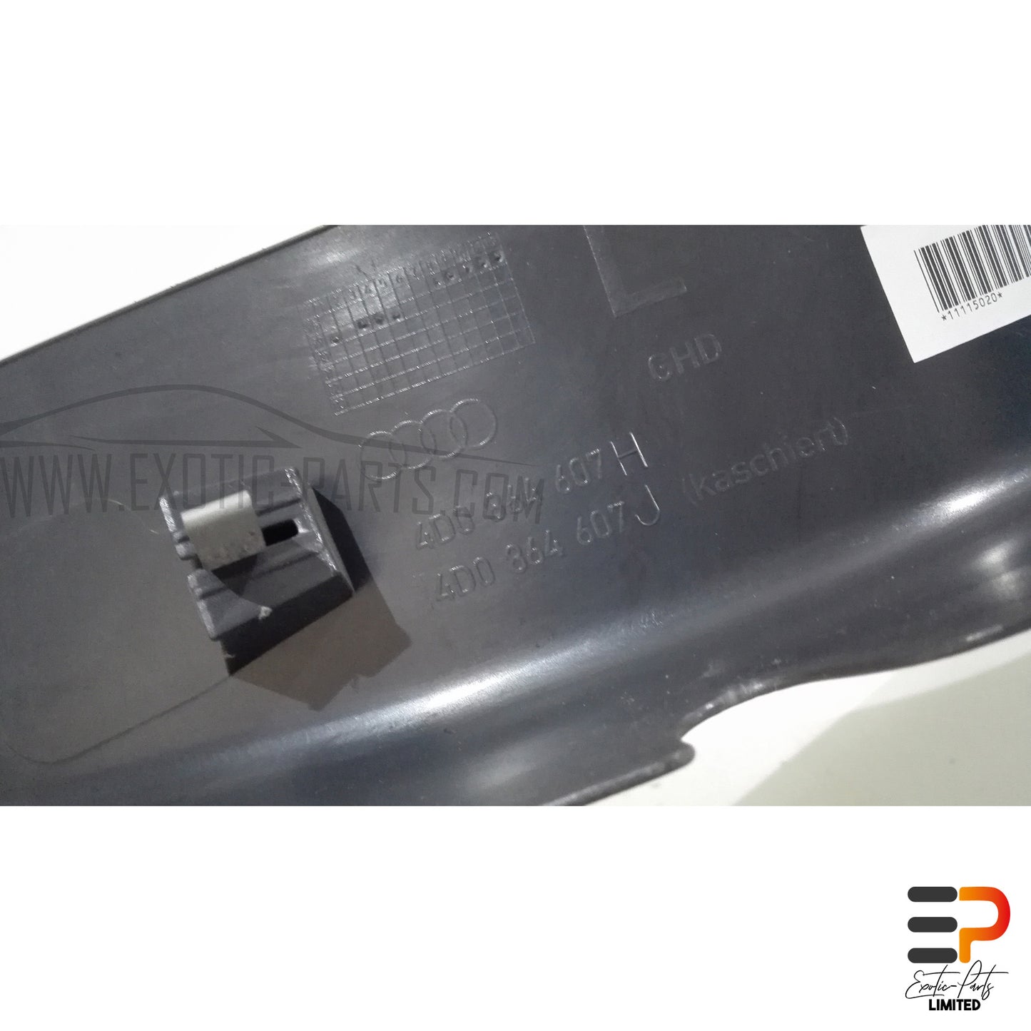Audi S8 4.2 Quattro Trim C-Pillar 4D0864607J 6PS Left picture 6