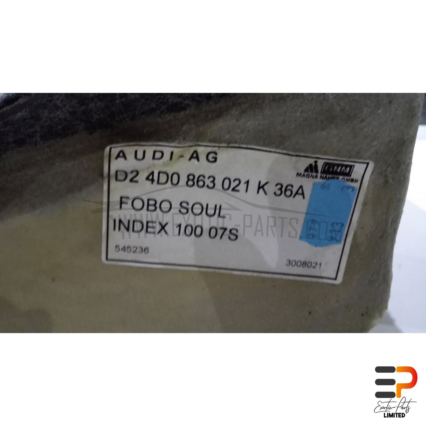 Audi S8 4.2 Quattro Carpet 4D0863021K 36A picture 7