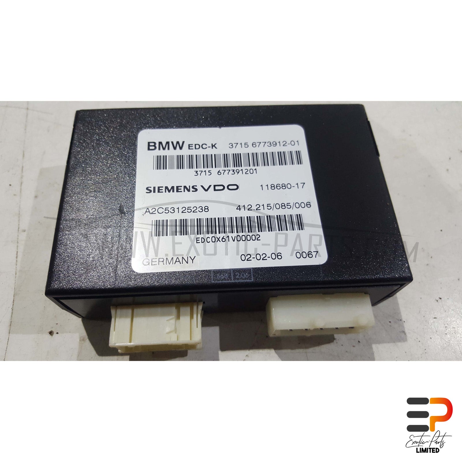 BMW E63 M6 S85 Coupe Control Unit Self Levelling Device 37.15-6773912 picture 1